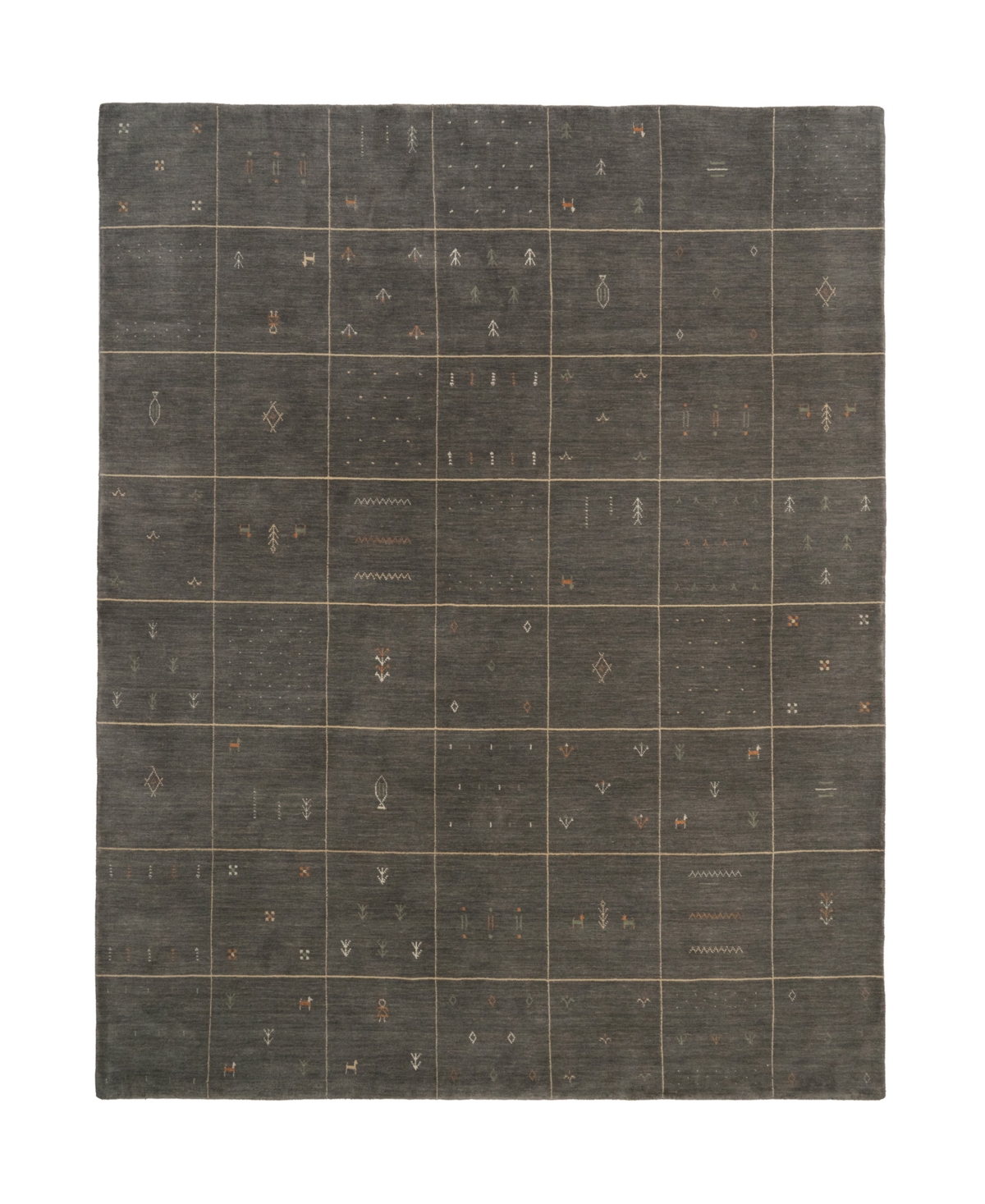 Capel Zagros 3493 5' x 8' Area Rug - Charcoal