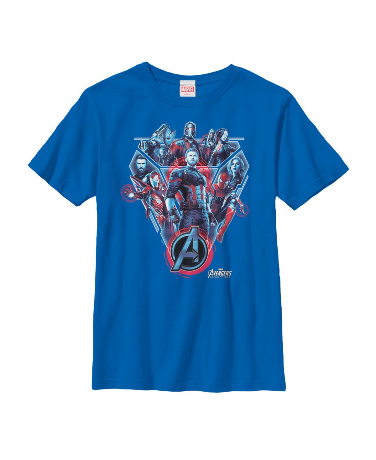 Marvel Boy's  Avengers: Infinity War Armor Child T-shirt In Royal Blue