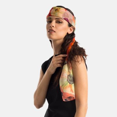 Campo de' Fiori - Long Sheer Silk Scarf for Women