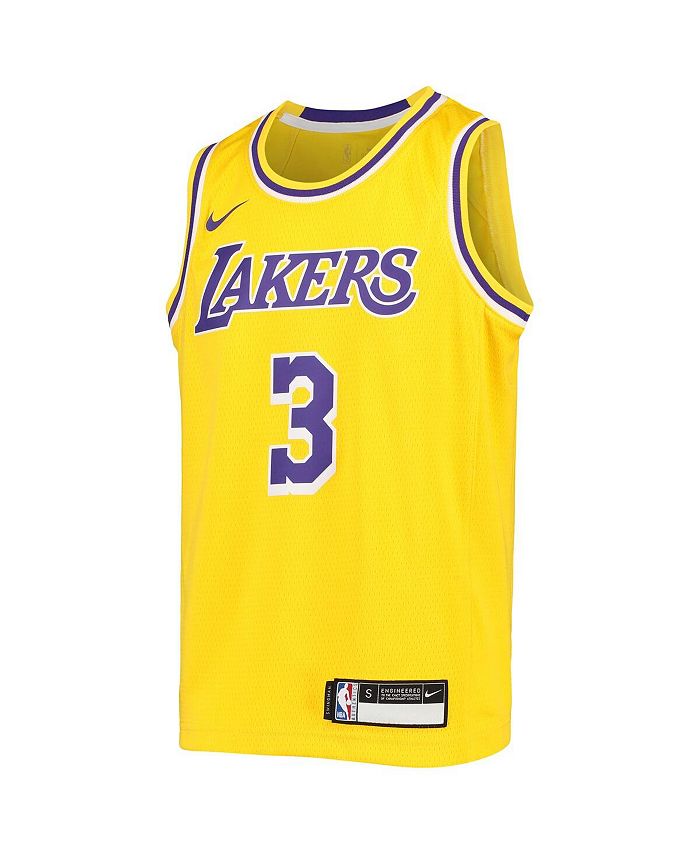 Nike Big Boys Anthony Davis Los Angeles Lakers Icon Swingman Jersey ...