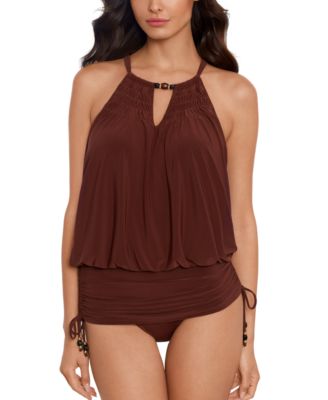 Magicsuit Women s Marley Shanice Side Shirred Swim Dress Macy s