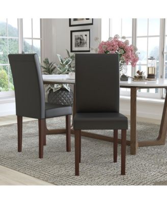 Two Mid-Century Parson'S Chairs And Finished Hardwood Frame For Kitchen, Dining Room & More