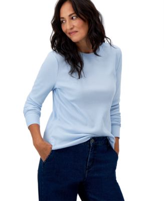 On 34th Women's Ribbed Long-Sleeve Crewneck Top, Created for Macy's - Macy's