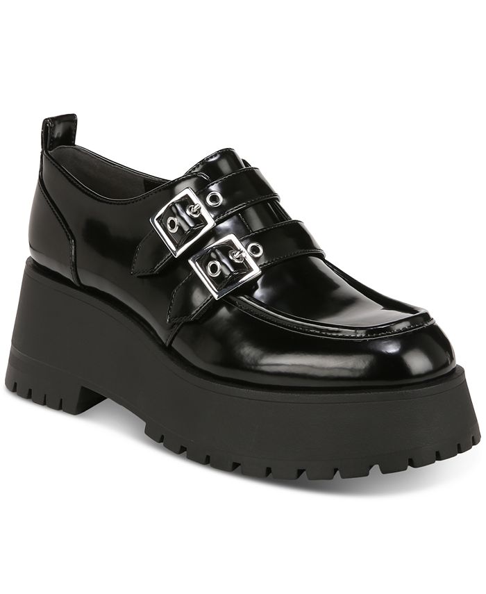 Zodiac Women s Perri Double Buckle Lug Sole Platform Loafers Macy s
