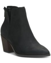 Lucky Brand Women's Basel Leather Booties - Macy's