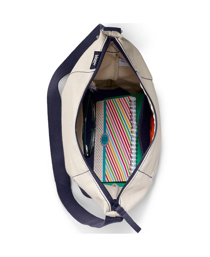 Lands' End Lightweight Canvas Hobo Shoulder Crossbody Tote Bag Macy's