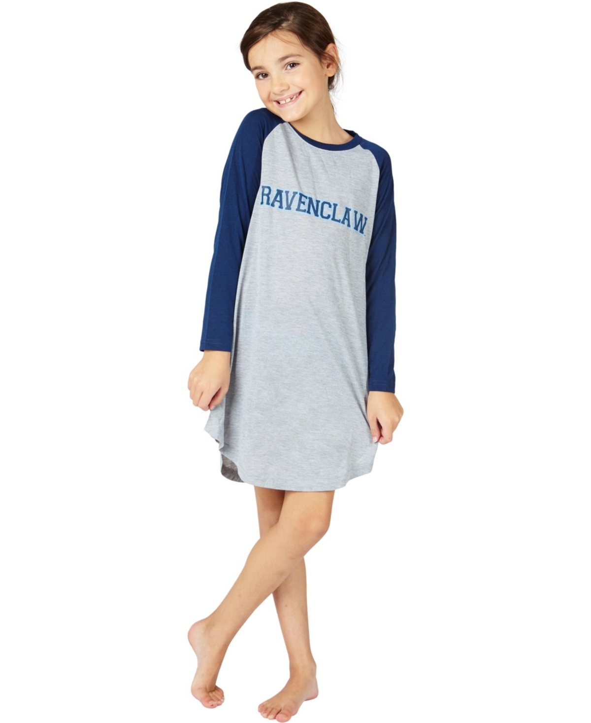 Harry Potter Girls Pajama Top Kids Nightgown In Ravenclaw