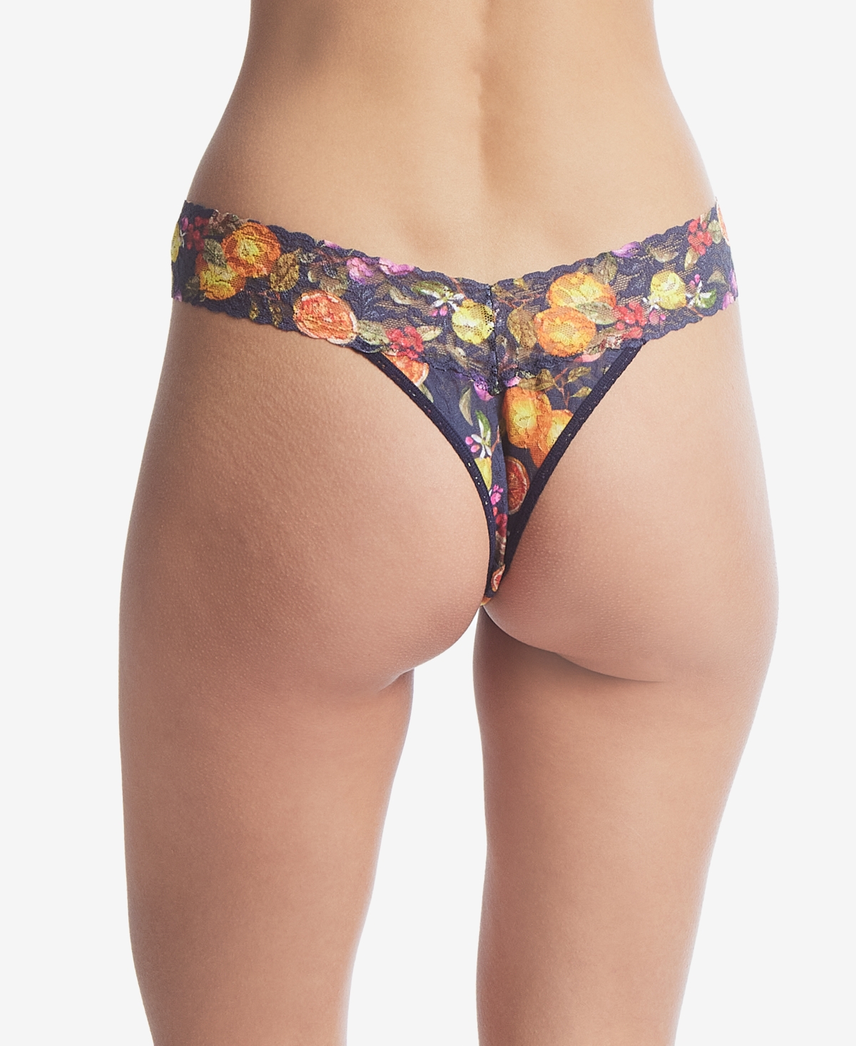 Hanky Panky Printed Signature Lace Original Rise Thong Underwear In Dip Dye