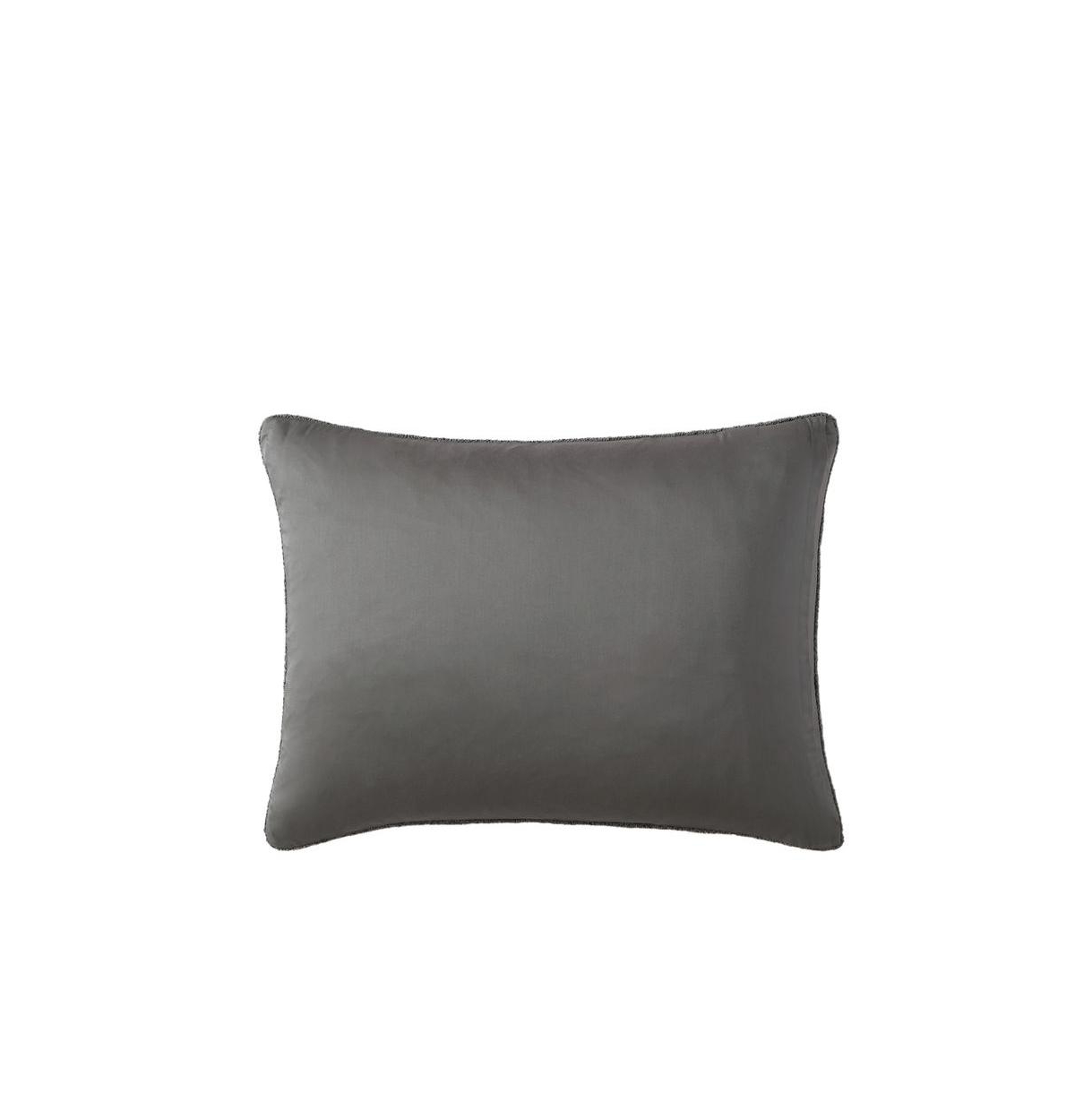 Sunday Citizen Snug Plus Viscose From Bamboo Sham Pair, Standard In Granite