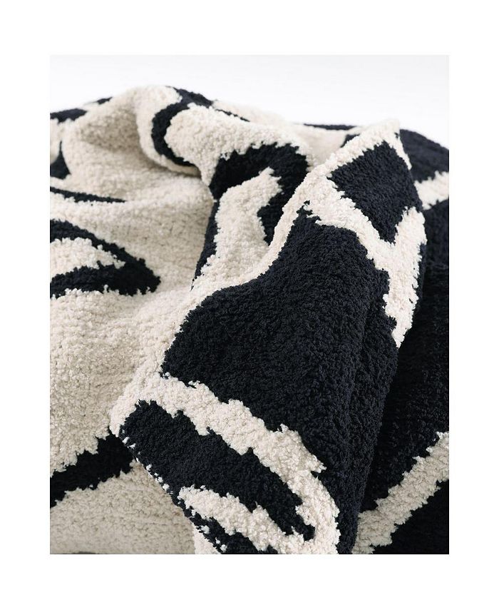 SUNDAY CITIZEN Faces Throw, 52" x 75" Macy's