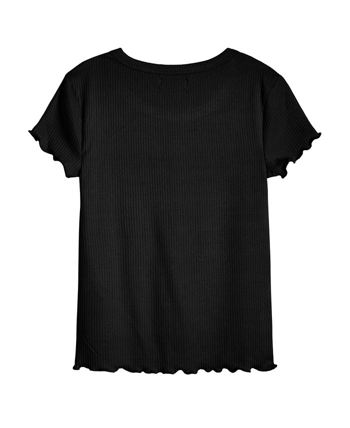 Epic Threads Big Girls Lettuce Edge Ribbed Knit Top - Macy's