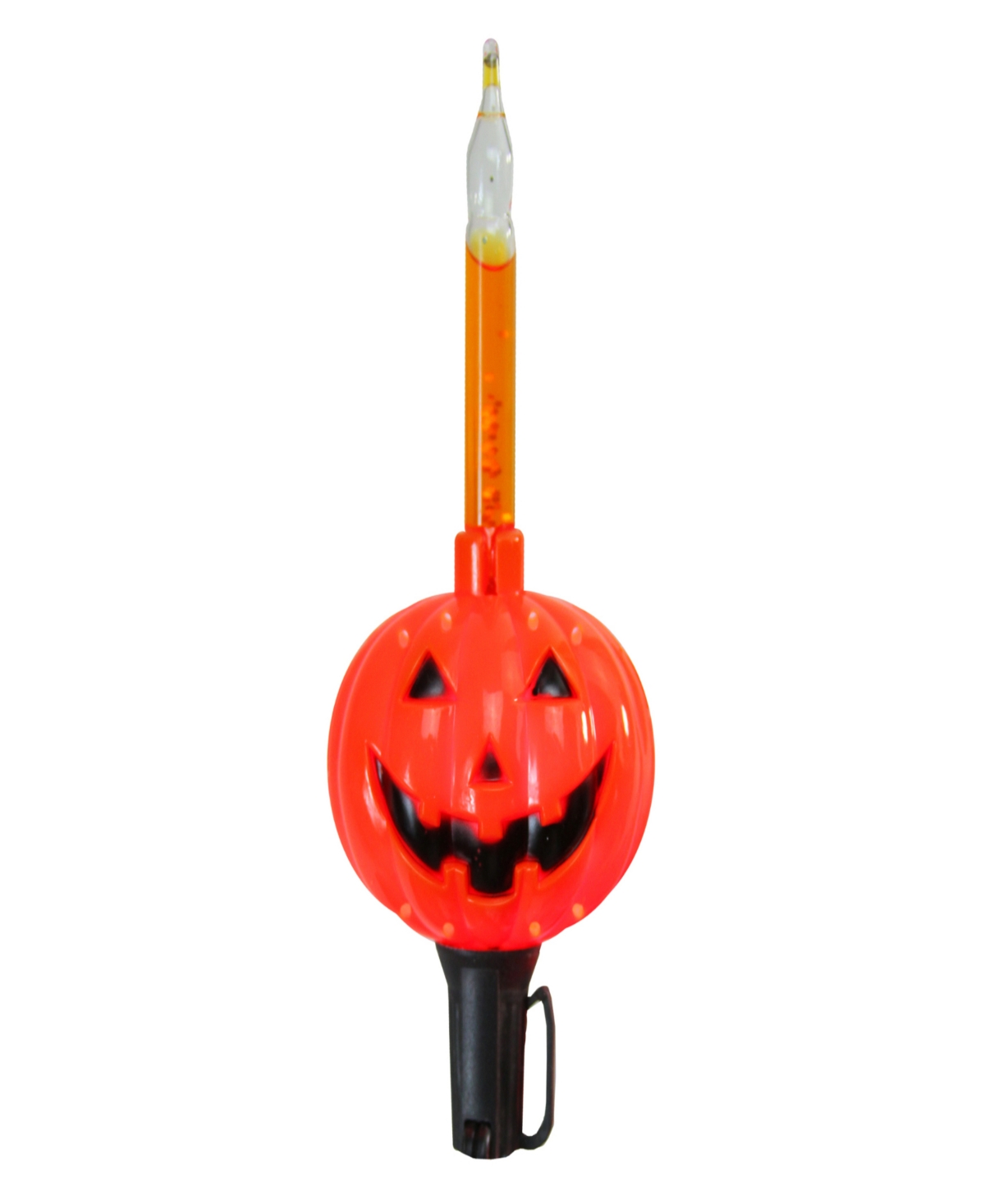 Northlight 10-count Jack O' Lantern Halloween Bubble Light Set, 9' Black Wire In Orange