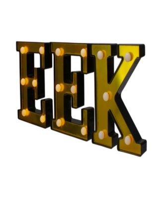 6.5" LED Lighted EEK Halloween Marquee Sign