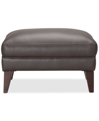 CLOSEOUT! Collyn 31" Modern Leather Ottoman, Created for Macy's