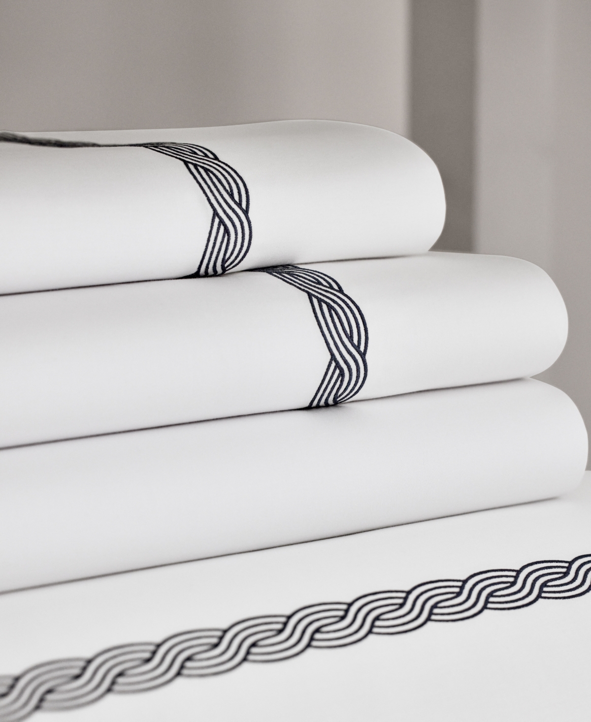 Lauren Ralph Spencer Cable Embroidery 4-Pc. Sheet Set