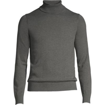 Lands End Men s Supima Classic Fit Fine Gauge Supima Cotton Turtleneck Sweater Macy s