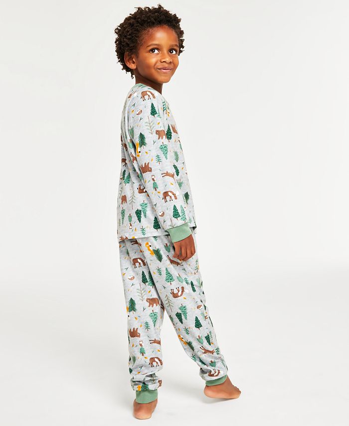 Family Pajamas Matching Toddler, Little & Big Kids Forest Pajamas Set ...