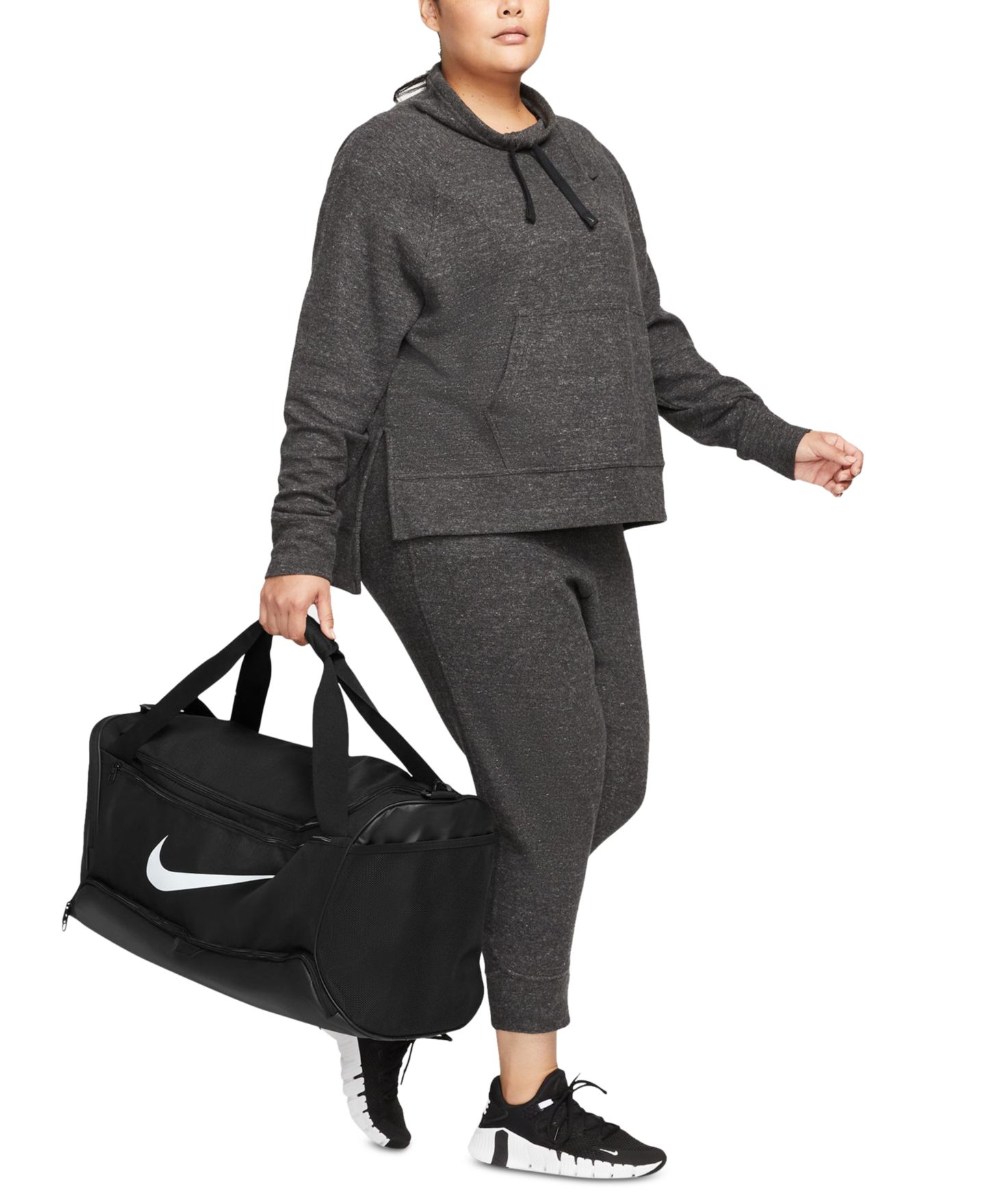 Мужская сумка Nike Brasilia 9.5 Training Duffel (Medium, 60L), цвет: Чёрный — фото 4