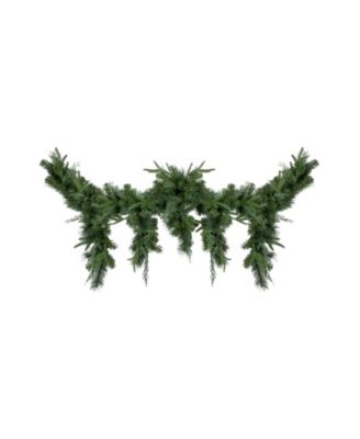 6' x 18" Mixed Pine Artificial Christmas Icicle Garland Unlit