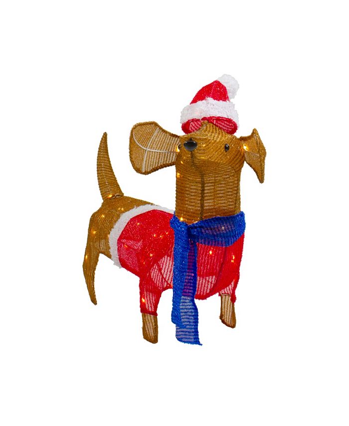 Northlight 26" LED Lighted Dachshund Dog Outdoor Christmas Decoration