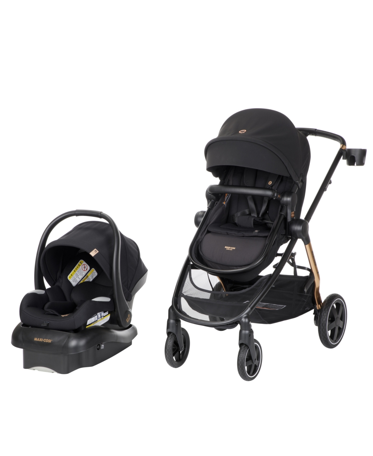 Maxi-cosi Zelia2 Luxe Travel System In Dark Ember