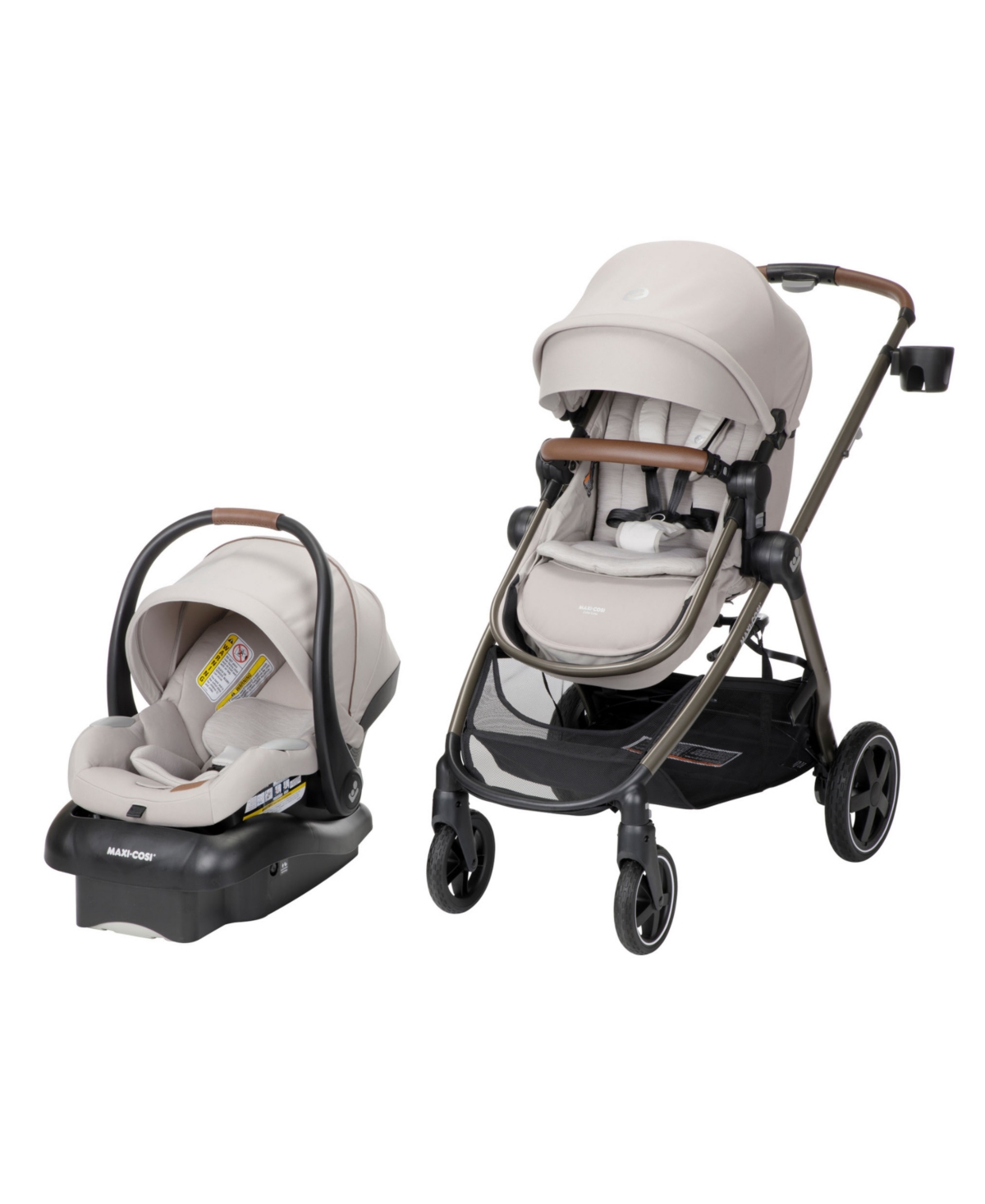 Maxi-cosi Zelia2 Luxe Travel System In New Hope Tan