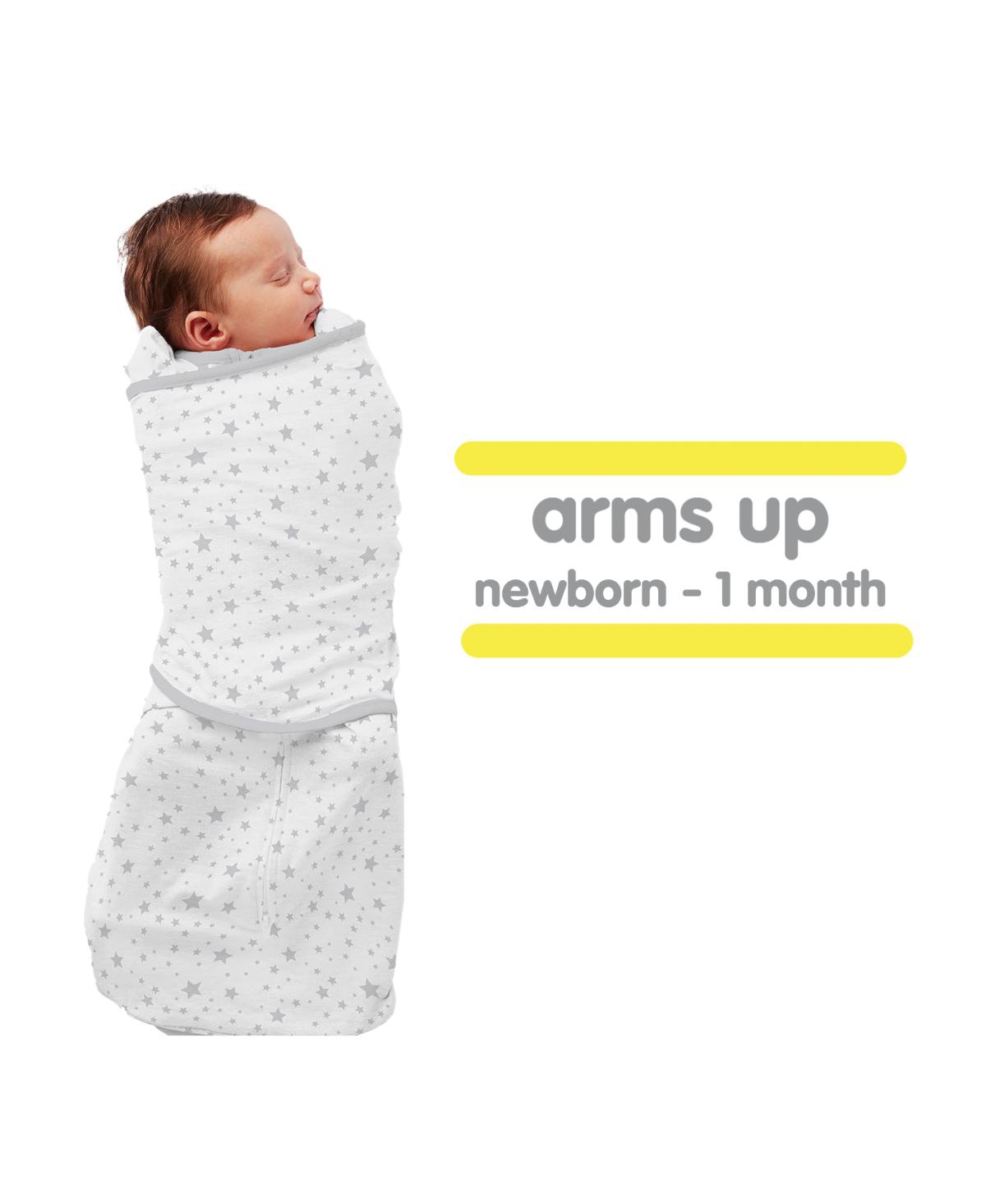 BreathableBaby 3-in-1 Swaddle Trio — Premium Activewear Jersey Knit — Arms Up, Arms Down, Arms Out