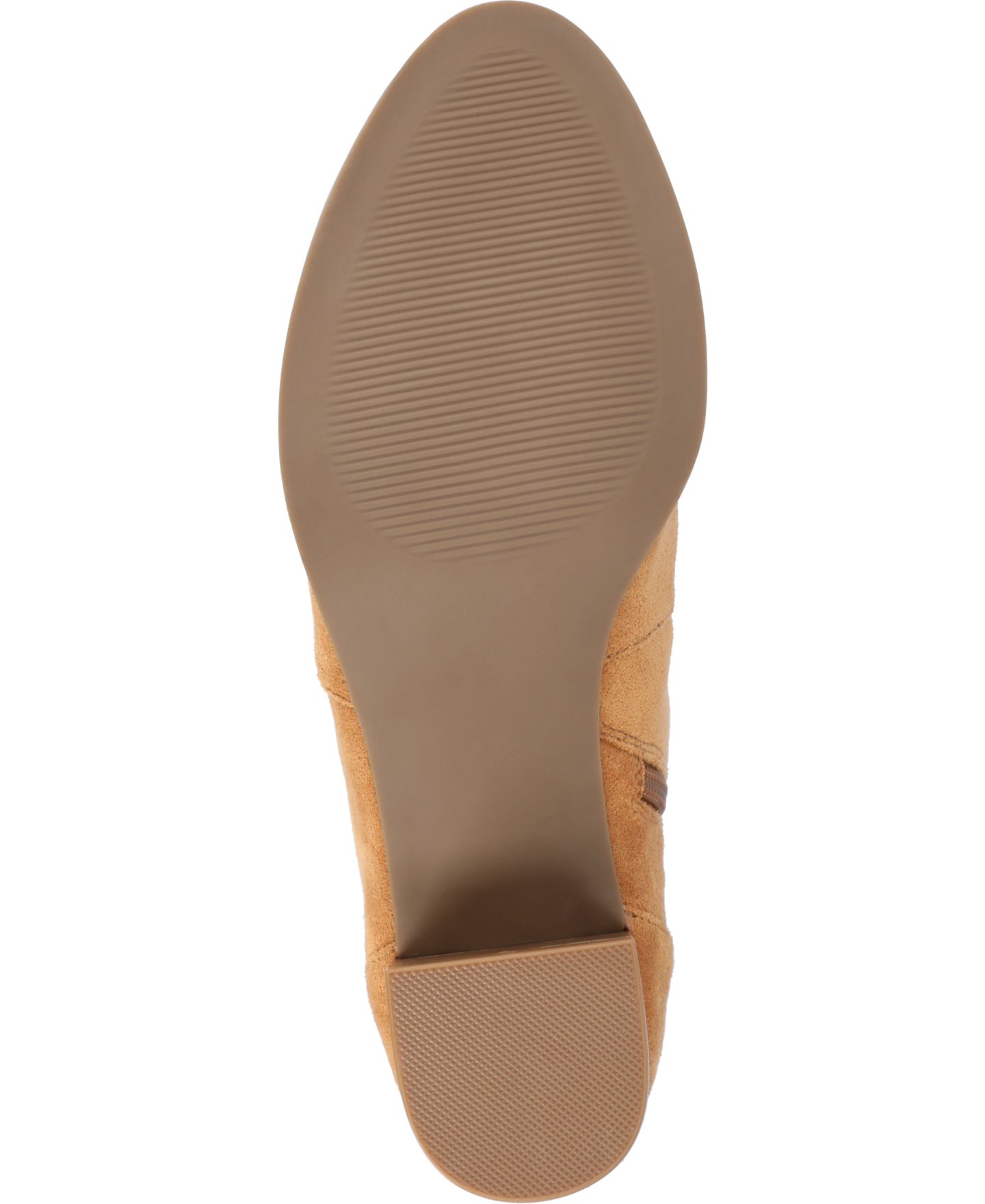 Женские ботинки Journee Collection Hayven Block Heel Almond Toe Booties, цвет: Коньячный — фото 5