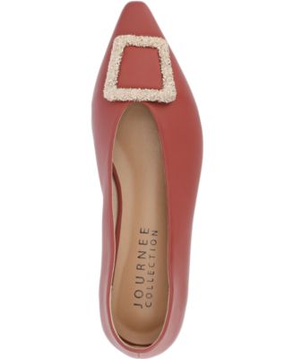 Women's Elowen Tru Comfort Foam Slip On Slim Squared Off Pointed Toe Flats