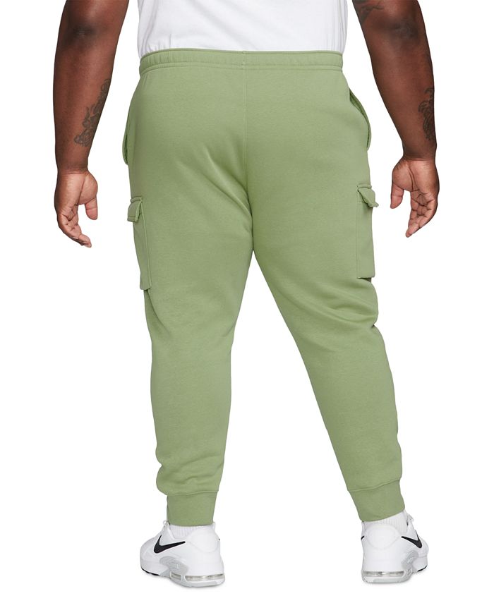 nike club fleece cargo joggers blue