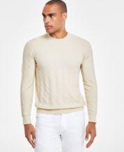 Macys mens crew neck sweater cheap
