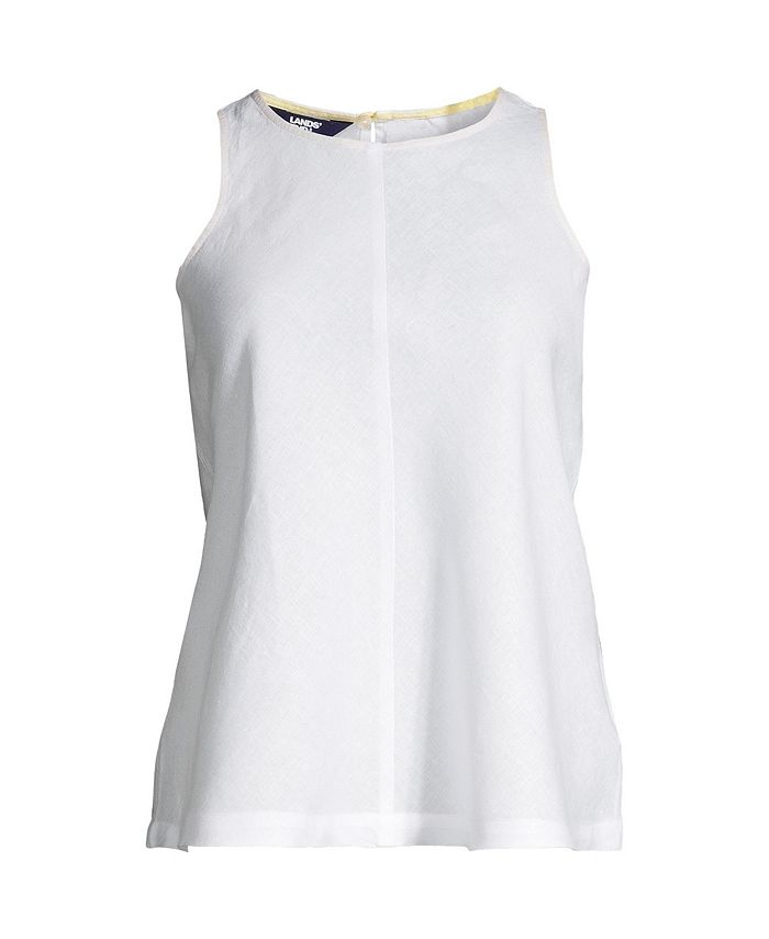 Lands' End Women's Linen Sleeveless Top Macy's