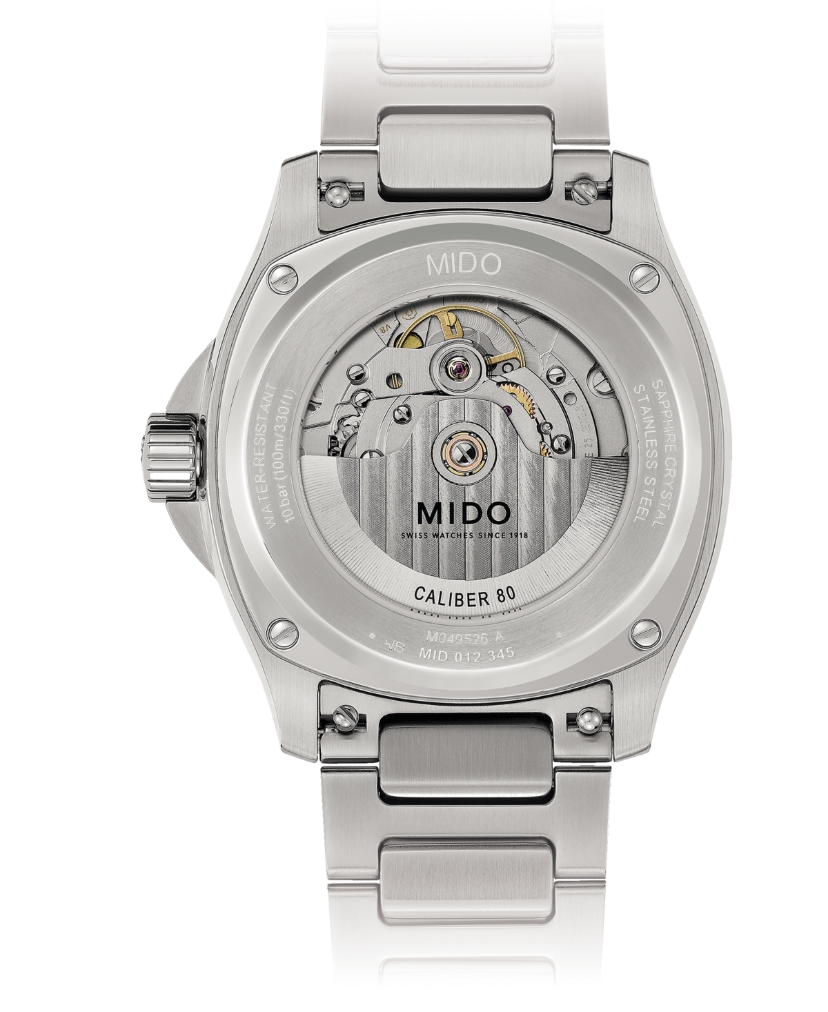 Shop Mido Men's Swiss Automatic Multifort Stainless Steel Bracelet Watch 41mm In Grey