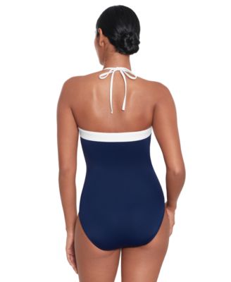 Women's Modern Bandeau One Piece Swimsuit 