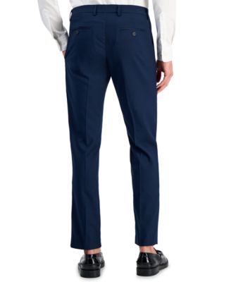Men's Slim-Fit Non-Iron Performance Stretch Heathered Dress Pants
