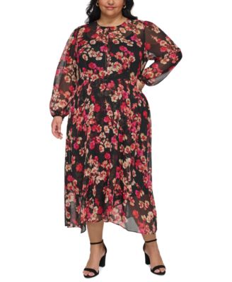 Tommy Hilfiger - Plus Size Poppy Chiffon Midi Dress