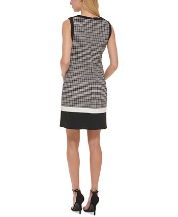 Tommy Hilfiger Women s Houndstooth Plaid Dress Macy s