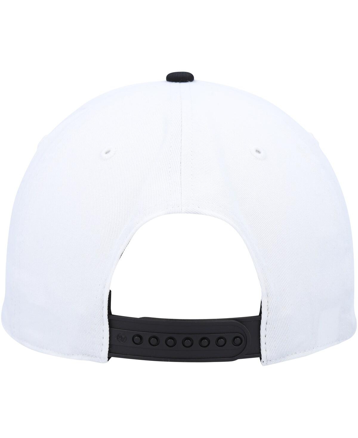 Men's '47 BrandOakland Athletics Dark Tropic Hitch Snapback Hat - White