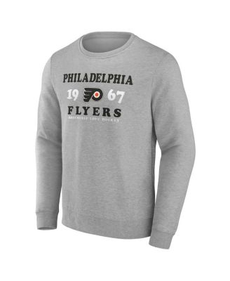 Men's Heather Charcoal Philadelphia Flyers Fierce Competitor Pullover Sweatshirt
