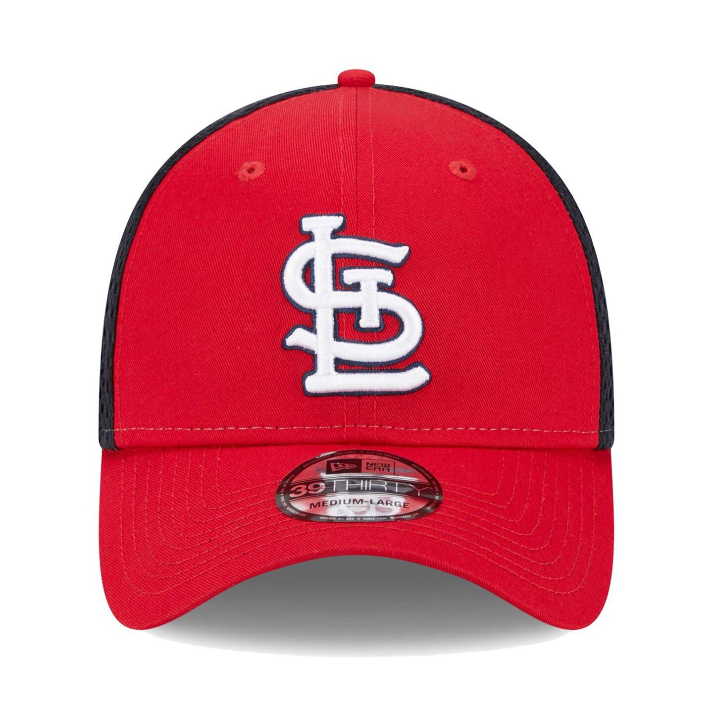 Мужская кепка New Era Red St. Louis Cardinals Team Neo 39THIRTY Flex Hat — фото 3