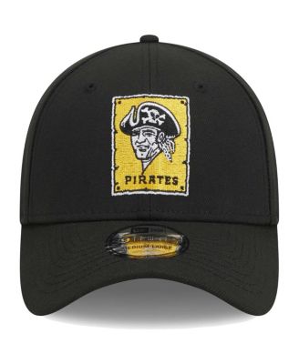 Men's Black Pittsburgh Pirates Logo 39THIRTY Flex Hat