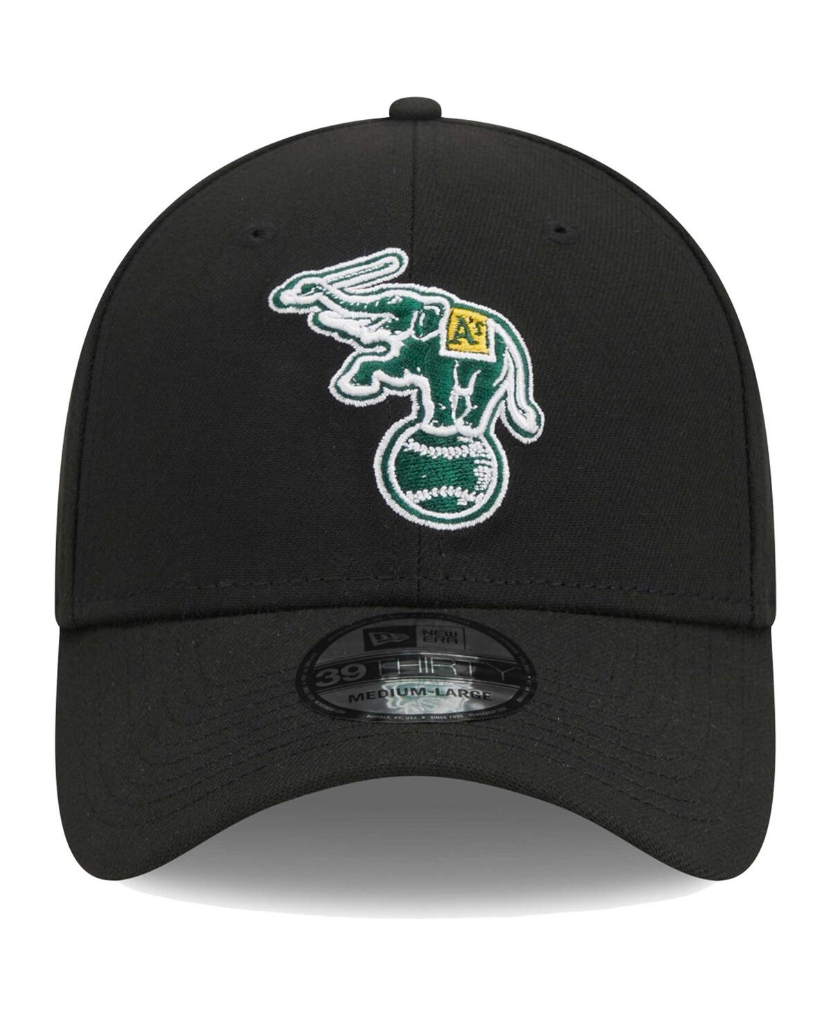 Men's New EraOakland Athletics Logo 39THIRTY Flex Hat - Black