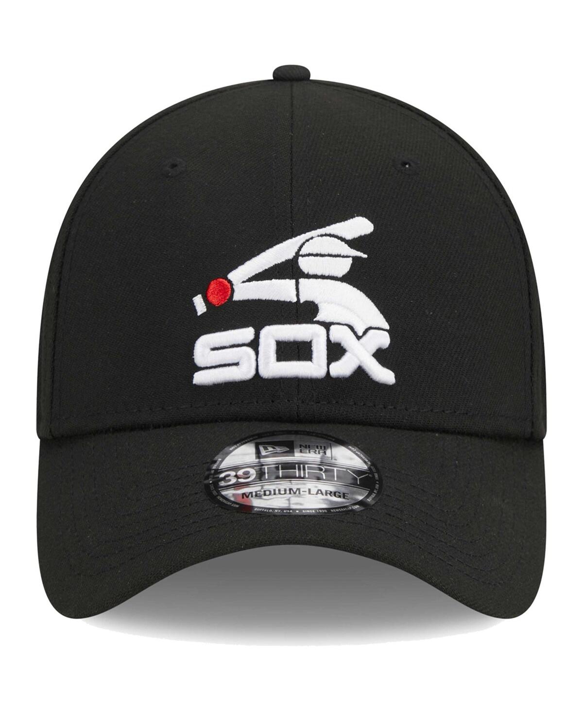 Men's New EraChicago White Sox Logo 39THIRTY Flex Hat - Black