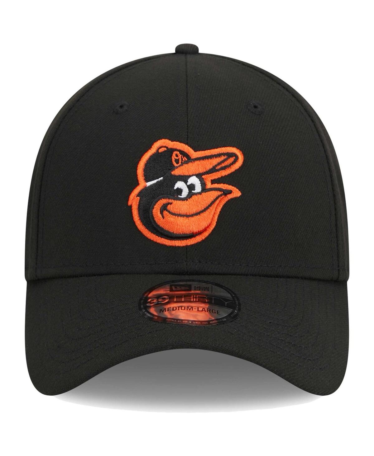 Men's New EraBaltimore Orioles Logo 39THIRTY Flex Hat - Black