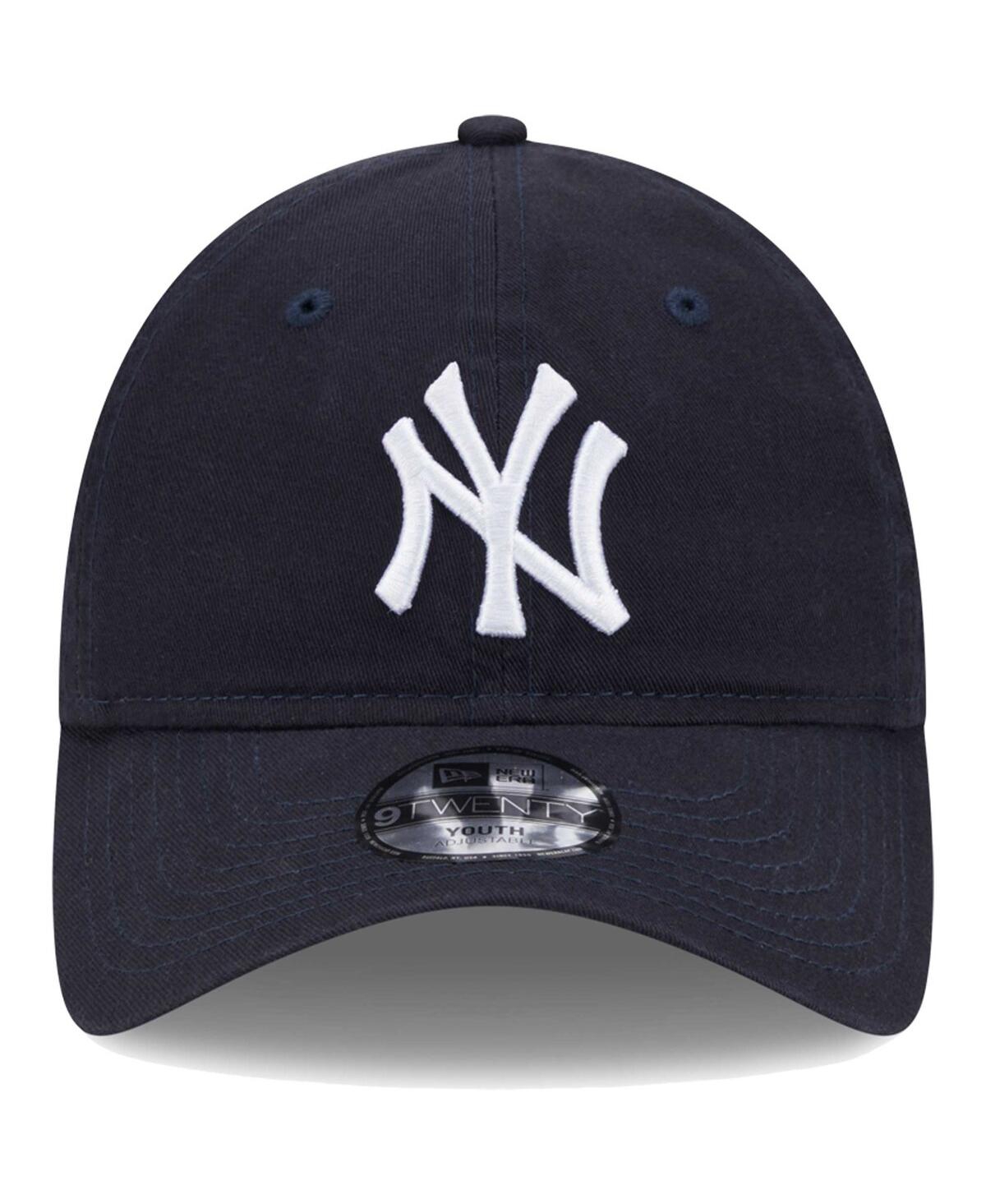 New Era Little Boys And Girls  Navy New York Yankees Team 9twenty Adjustable Hat In Navy