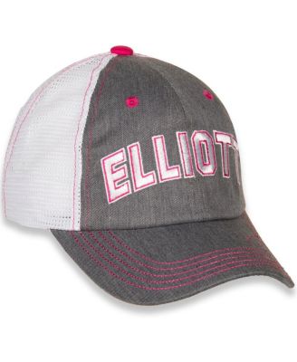 Big Girls Gray, White Chase Elliott Favorite Driver Adjustable Hat