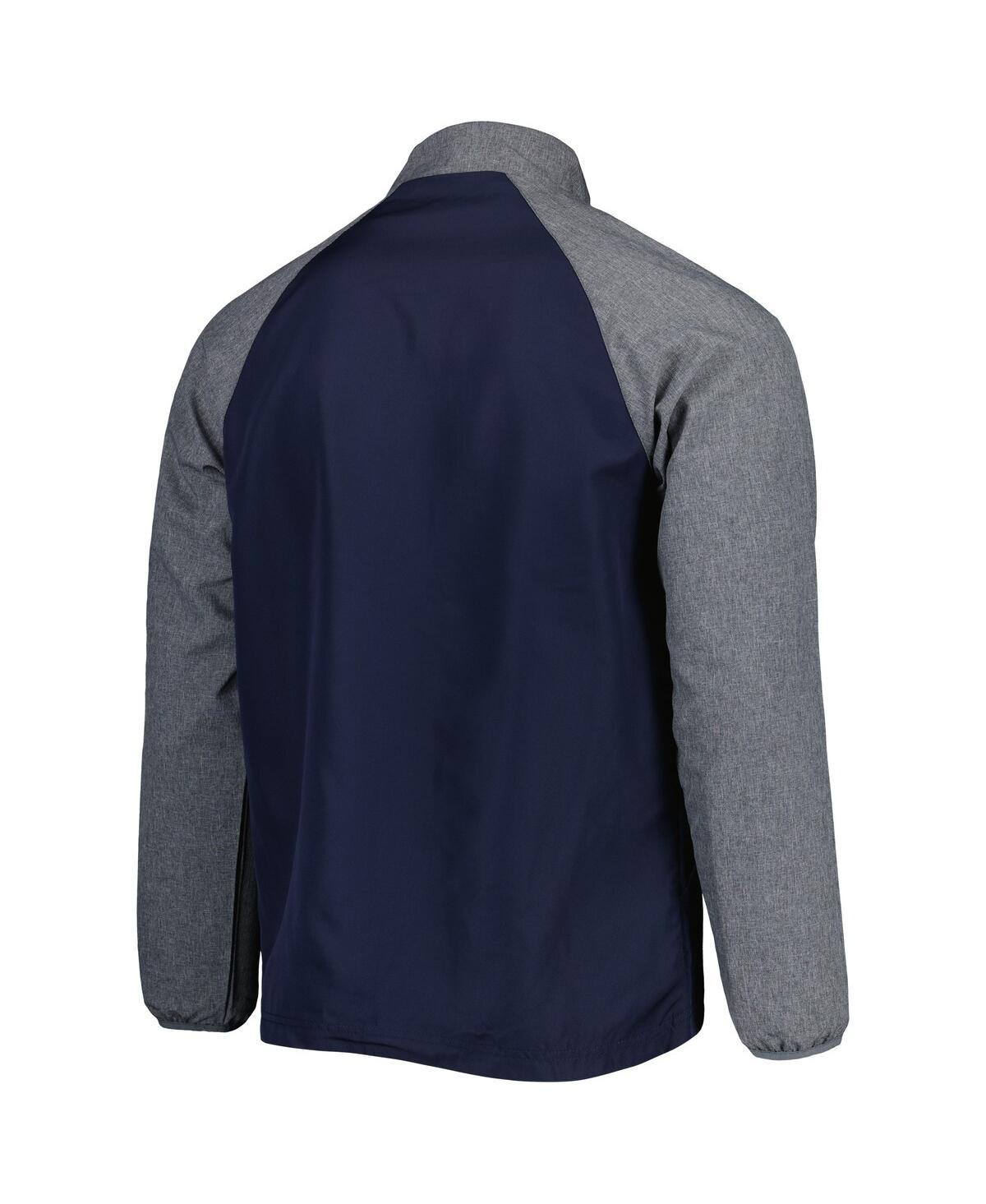Dunbrooke Navy New England Patriots Hurricane Raglan Full-zip Windbreaker Jacket In Navy