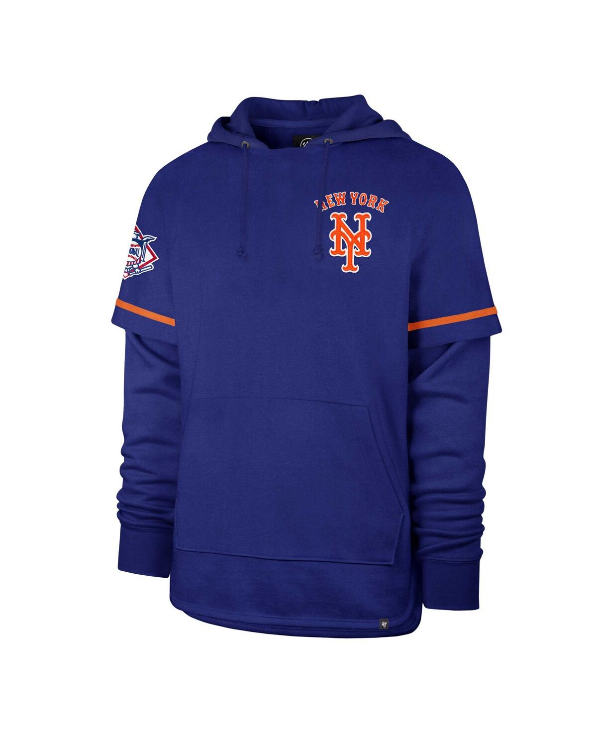 Shop 47 Brand Men's ' Royal New York Mets Shortstop Pullover Hoodie