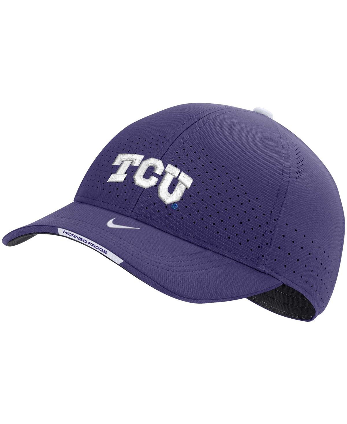 Shop Nike Men's  Purple Tcu Horned Frogs 2023 Sideline Legacy91 Performance Adjustable Hat