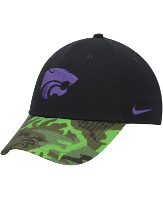 Men's Black, Camo Kansas State Wildcats Veterans Day 2Tone Legacy91 Adjustable Hat